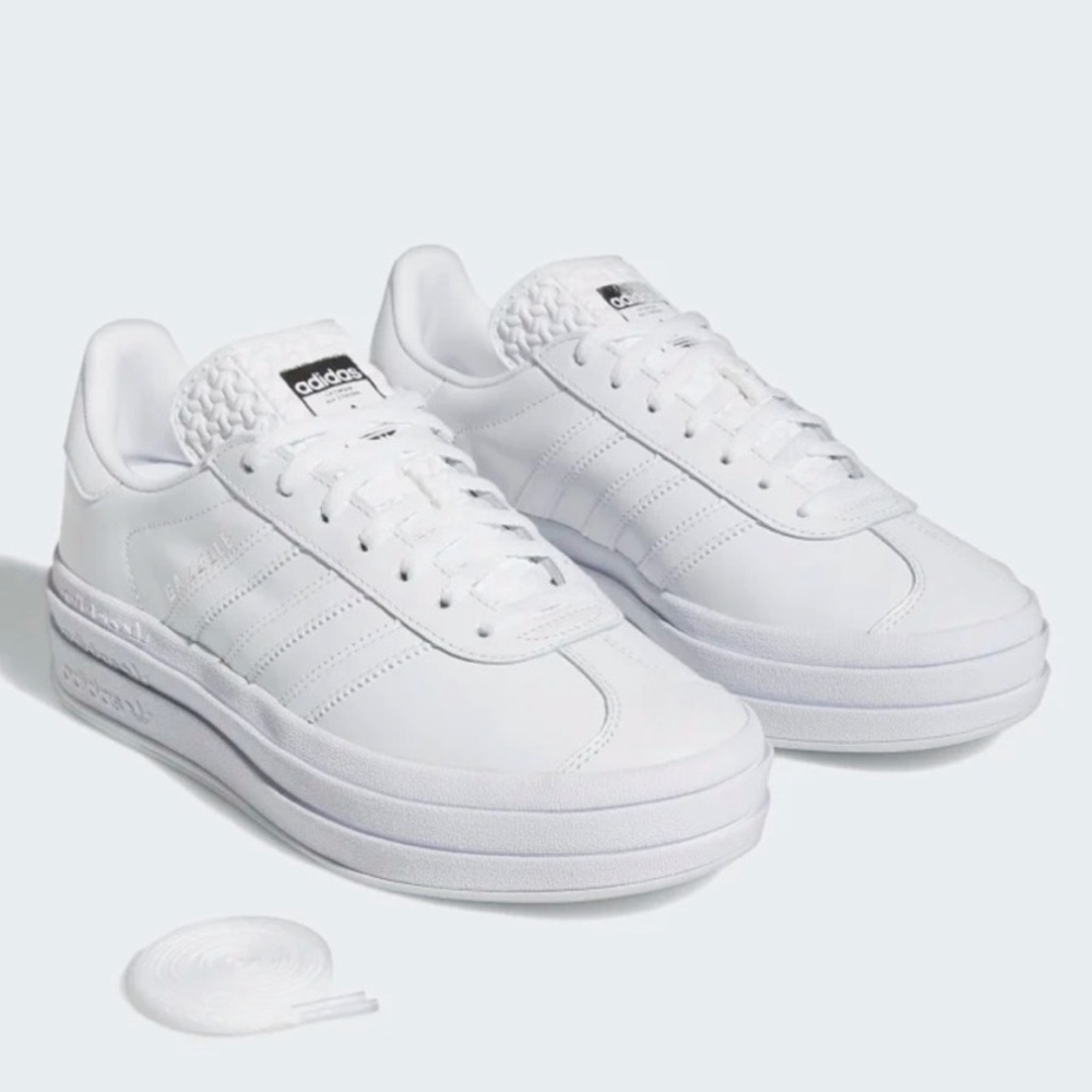 adidas Gazelle Bold Triple White